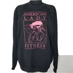 Vintage 80s American Lady Fitness Sweatshirt XL